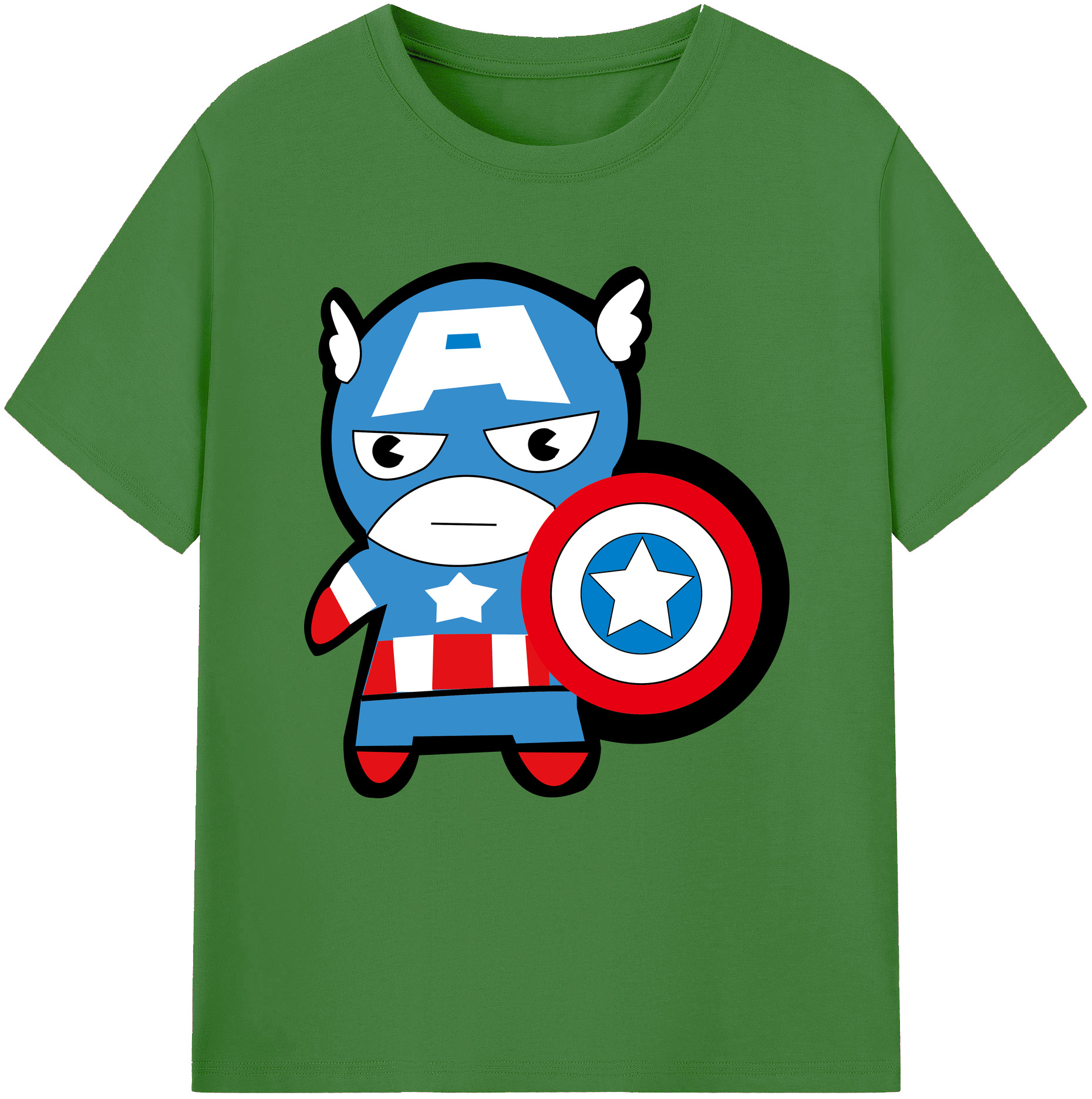 （画像用） アベンジャーズ The Avengers レディースカジュアルプリントTシャツ（綿100％）